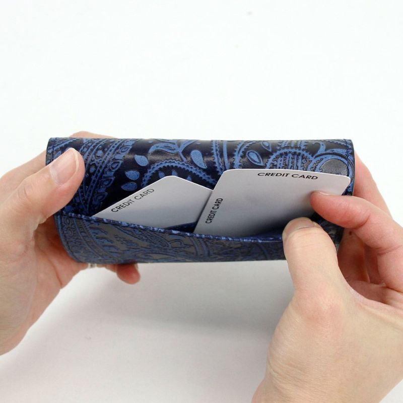 バギーポート財布 藍染 折り財布 使いやすい 大容量 ブランド L字 