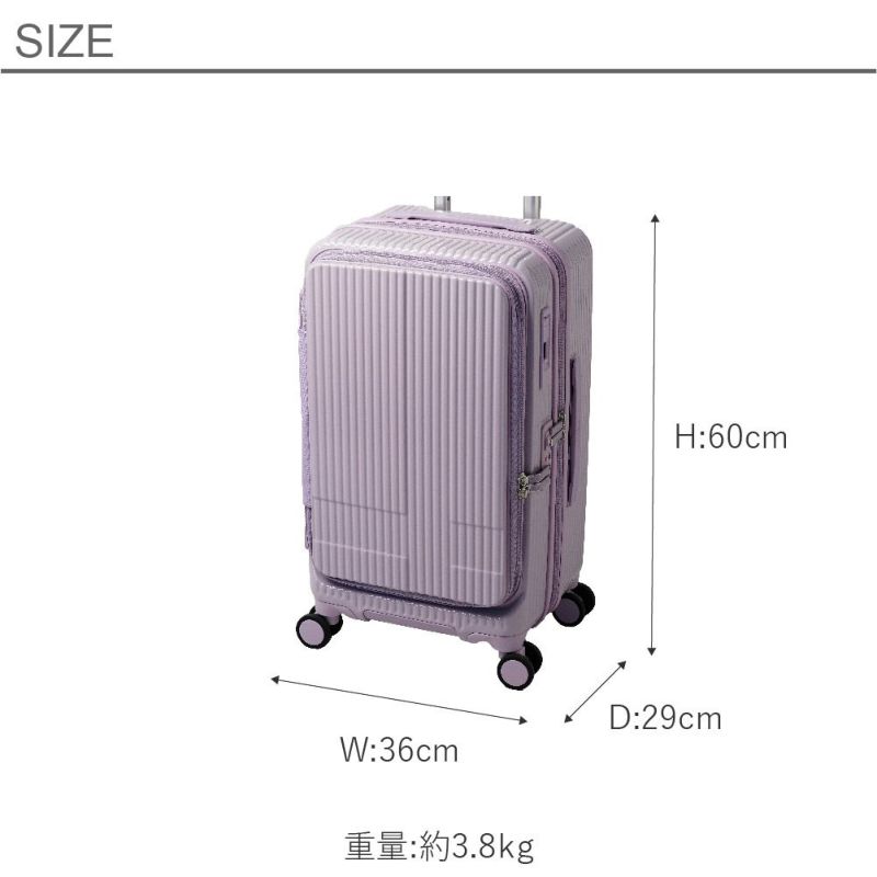 イノベーター スーツケース ベーシック 3.8kg ダークネイビー