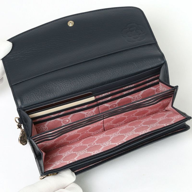 クレイサス 財布 長財布 CLATHAS フラップ 本革 ワッフル レザー 被せ かぶせ長財布 レディース ブランド 使いやすい 185430